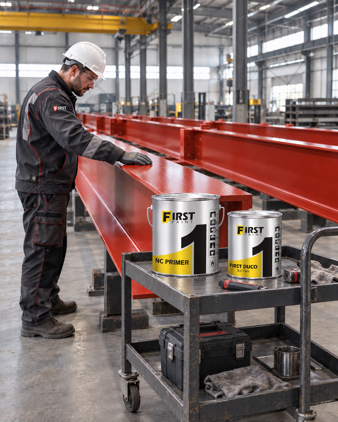 First Paint products in a coated-steel application campaign